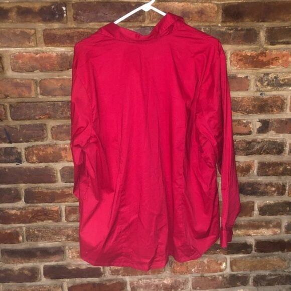 Chadwicks Vintage 90's Red Button Down Shirt Women's Size 18W - Picture 6 of 8